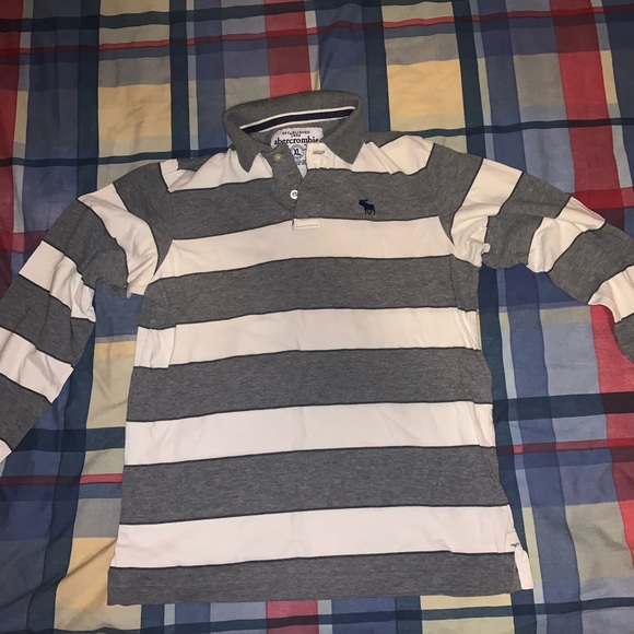 Lot (2) Abercrombie kids long sleeve polo size XL - Picture 2 of 3